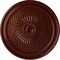 Ekena Millwork Trinity Ceiling Medallion (Fits Canopies up to 3"), Hand-Painted Antique Copper, 22"OD x 1 3/4"P CM22TNACS - alternate 1